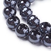 Non-magnetic Synthetic Hematite Beads Strands G-F613-08-2