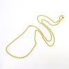 Men's 304 Stainless Steel Cable Chain Necklaces STAS-O037-12G-3