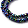 Faceted Rondelle Glass Beaded Necklaces NJEW-JN03004-02-3