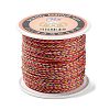 Five Tone Polyester Jewelry Braided Cord OCOR-G015-05A-01-2