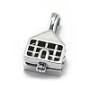 925 Sterling Silver Cage Pendant STER-E064-27AS-2