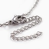 304 Stainless Steel Pendant Necklaces NJEW-O112-03-5
