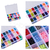 24 Colors Handmade Polymer Clay Beads CLAY-TA0001-05-11