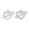 Non-Tarnish Valentine's Day 201 Stainless Steel Pendants STAS-S081-003-1