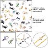 Unicraftale 60PCS 2 Sizes PVD Vacuum Plating 304 Stainless Steel Lobster Claw Clasps STAS-UN0025-03-5