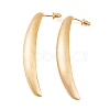 Banana Brass Stud Earrings for Women EJEW-G391-06G-2