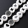 Handmade Porcelain Ceramic Beads Strands PORC-Q265-014-2