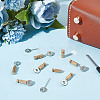 DICOSMETIC 8Pcs 2 Styles DIY Leathercraft Locking Pins TOOL-DC0001-12-4