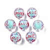 Transparent Acrylic Enamel Beads TACR-G040-01P-3