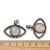 Natural Rose Quartz Pendants G-G147-07AS-10-3