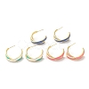 Rack Plating Brass Criss Cross Stud Earrings for Women EJEW-D059-02G-1