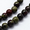 Natural Bloodstone Beads Strands G-I199-21-4mm-3