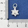 925 Sterling Silver Star of David with Eye Charms STER-M119-11S-3