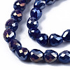 Opaque Glass Beads Strands EGLA-T008-16B-3