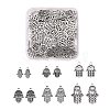 120Pcs 6 Style Tibetan Style Alloy Pendants TIBE-LS0001-01AS-2