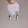 Chic Teardrop Alloy Stud Earrings for Women LK4889-9-1