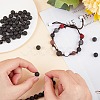 Synthetic Lava Rock Beads Strands X-G-S277-8mm-01-3