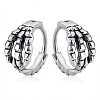 304 Stainless Steel Claw Hoop Earrings JE994A-1