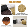 PandaHall Elite 4 Rolls 4 Colors Waxed Cotton Thread Cords YC-PH0002-35C-WH-7