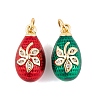 Brass Micro Pave Cubic Zirconia Pendants KK-E112-12G-2