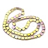 Electroplated Non-magnetic Synthetic Hematite Beads Strands G-C106-A02-07-2