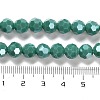 Electroplate Opaque Glass Beads Strands EGLA-A035-P8mm-A21-4