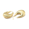 Rack Plating Brass Croissant Hoop Jewelry for Women EJEW-G288-33A-G-2