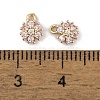 Brass Micro Pave Cubic Zirconia Charms KK-L212-17G-3