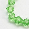 Half-Handmade Transparent Glass Beads Strands X-GB4mmC15-1
