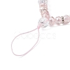 Rondelle Glass & Polymer Clay Rhinestone Beads Phone Hand Strap Chains HJEW-JM00877-01-3