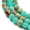 Synthetic Imperial Jasper Dyed Beads Strands G-D077-A01-02C-4