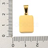 PVD Vacuum Plating 304 Stainless Steel Pave Natural White Shell Pendants STAS-S130-03G-U-3