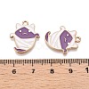 Halloween Theme Rack Plating Alloy Enamel Pendants ENAM-N056-355C-3