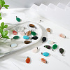 Fashewelry 24pcs 12 Styles Natural & Synthetic Gemstone Pendants G-FW0001-33-16