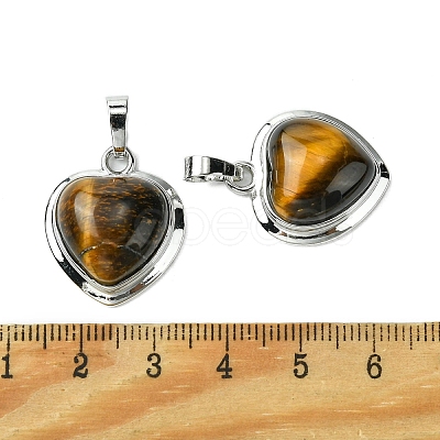 Natural Tiger Eye Pendants G-C114-03P-22-1