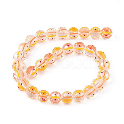 Handmade Lampwork Beads Strands LAMP-F029-01D-1