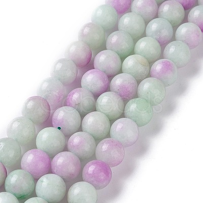 Dyed Natural White Jade Beads Strands G-I299-F06-10mm-1