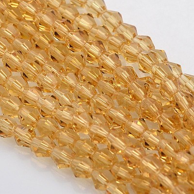 Bicone Glass Beads Strands EGLA-P016-3mm-08-1