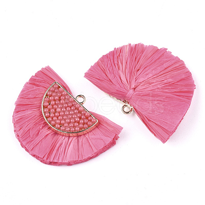 Raffia Tassel Pendants FIND-T027-13-1