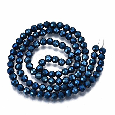 Electroplate Non-magnetic Synthetic Hematite Beads Strands G-T114-60B-04-1