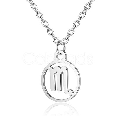 Non-Tarnish 201 Stainless Steel Pendants Necklaces NJEW-S063-TN505-8-1