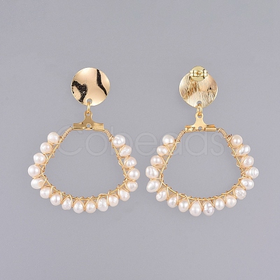 Dangle Stud Earrings EJEW-JE03987-03-1