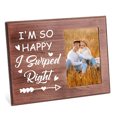 MDF Wood Photo Frames DIY-WH0231-073-1