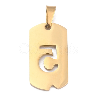 Ion Plating(IP) 304 Stainless Steel Pendants STAS-O127-D05-1