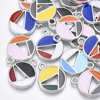 UV Plating Acrylic Pendants OACR-T005-62P-1