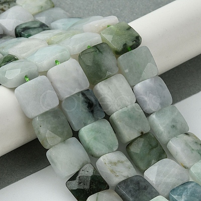 Natural Myanmar Jadeite Beads Strands G-A092-C01-02-1