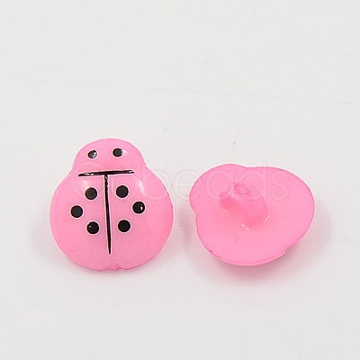 Acrylic Shank Buttons BUTT-E006-B-M-1