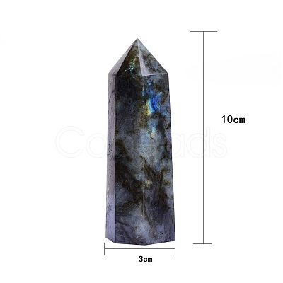 Point Tower Natural Labradorite Home Display Decoration PW-WG18358-02-1