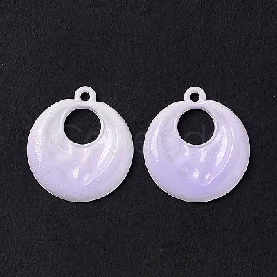 Gradient Spray Painted Alloy Pendants FIND-E026-01-1