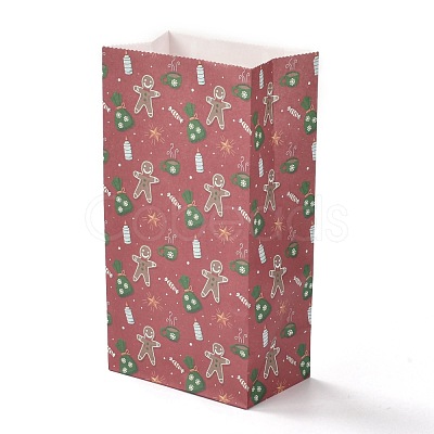 Christmas Theme Rectangle Paper Bags CARB-G006-01E-1